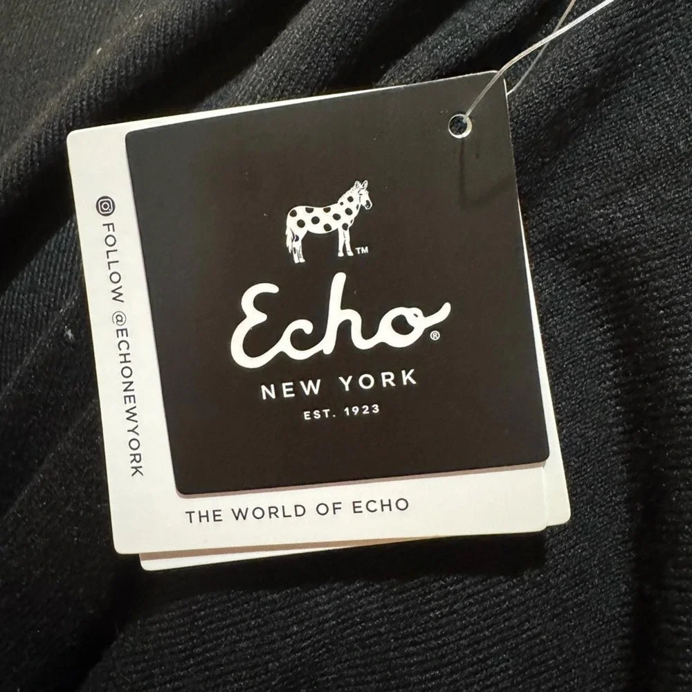 Wrap Shrug Poncho‎ Sweater Echo Design Black